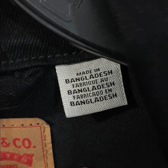 Levi's Men's Jet Black Trucker Jacket. Size 3XL NEW WITH TAGS - Picture 5 of 6